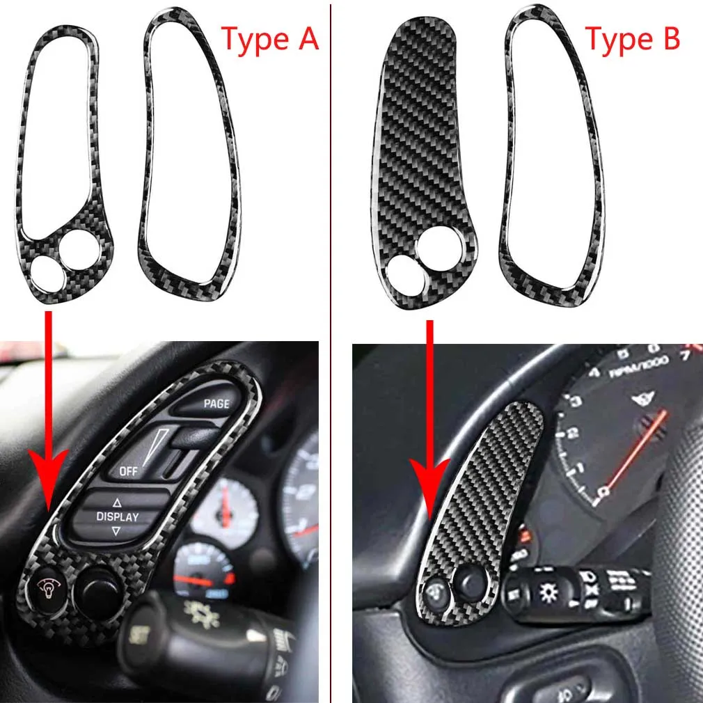 

Наклейки из углеродного волокна для кнопки переключателя приборной панели для Corvette C5 1998-2004