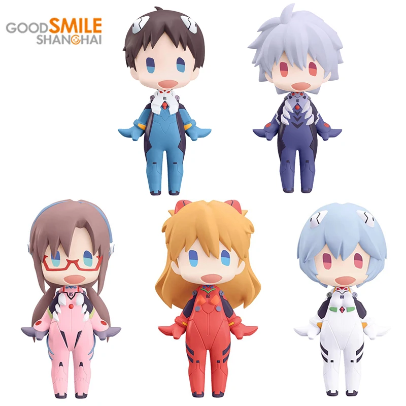 

In Stock Original Anime GOOD SMILE HELLO! Eva Ayanami Rei Kaworu Nagisa Figure10Cm Pvc Action Figurine Model Toys for Boys Gift
