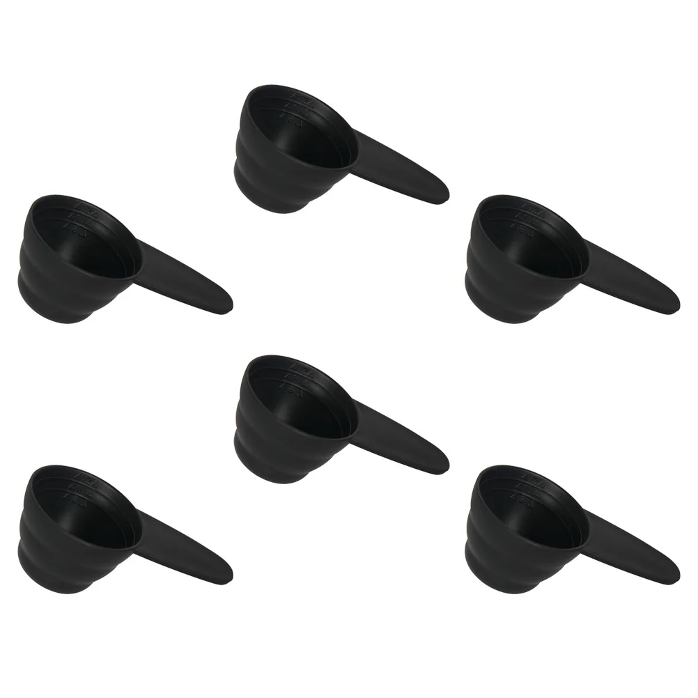 

6 Pcs Coffee Measuring Cup Plastic Measuring Scoops Scale Coffee Bean Scoops Sugar Scooper Small Tea Spoons