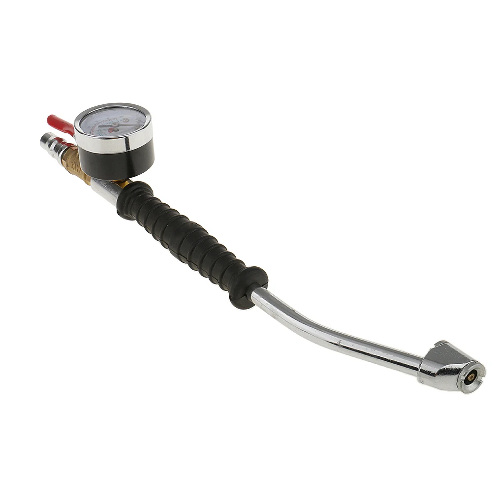 

0-220 PSI Air Tyre Pressure Inflator Gauge Valved Compressor for Car