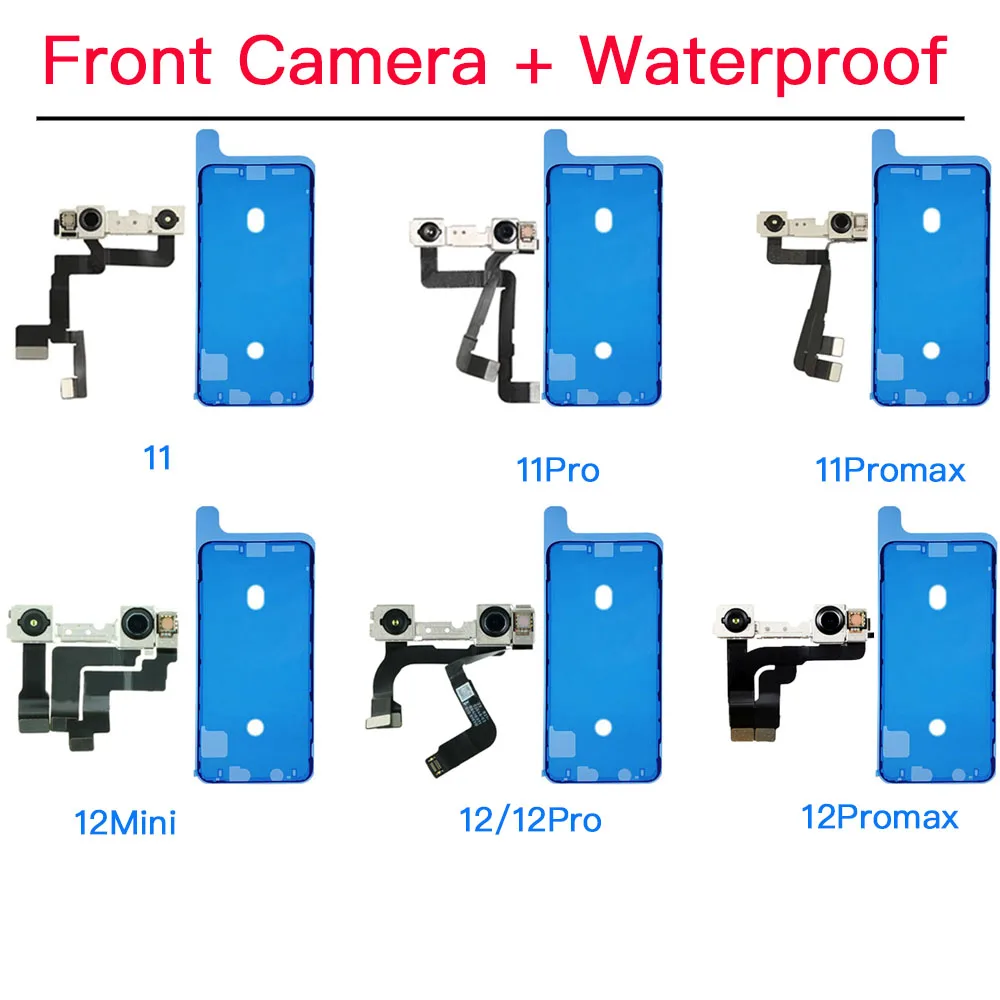 Гибкий кабель передней камеры с водонепроницаемостью для iPhone 11 12 Mini Pro Max замена