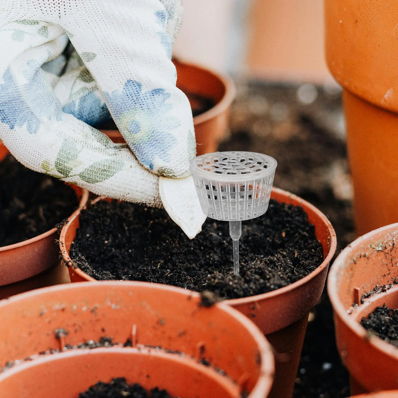 Фото Набор из 10 пластиковых контейнеров для удобрений с крышками, для бонсай, орхидей и других растений №4