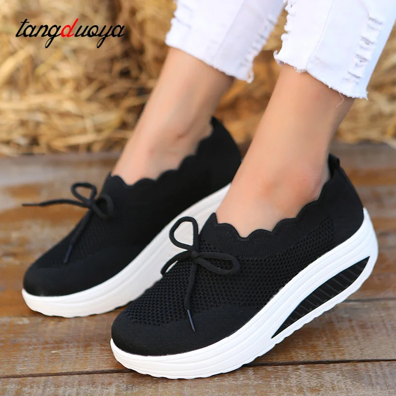 New Women Running Shoes Fashion Breathable Casual Walking Mesh Platform Sneakers Woman Sports Shoes Sapato Feminino Shoes