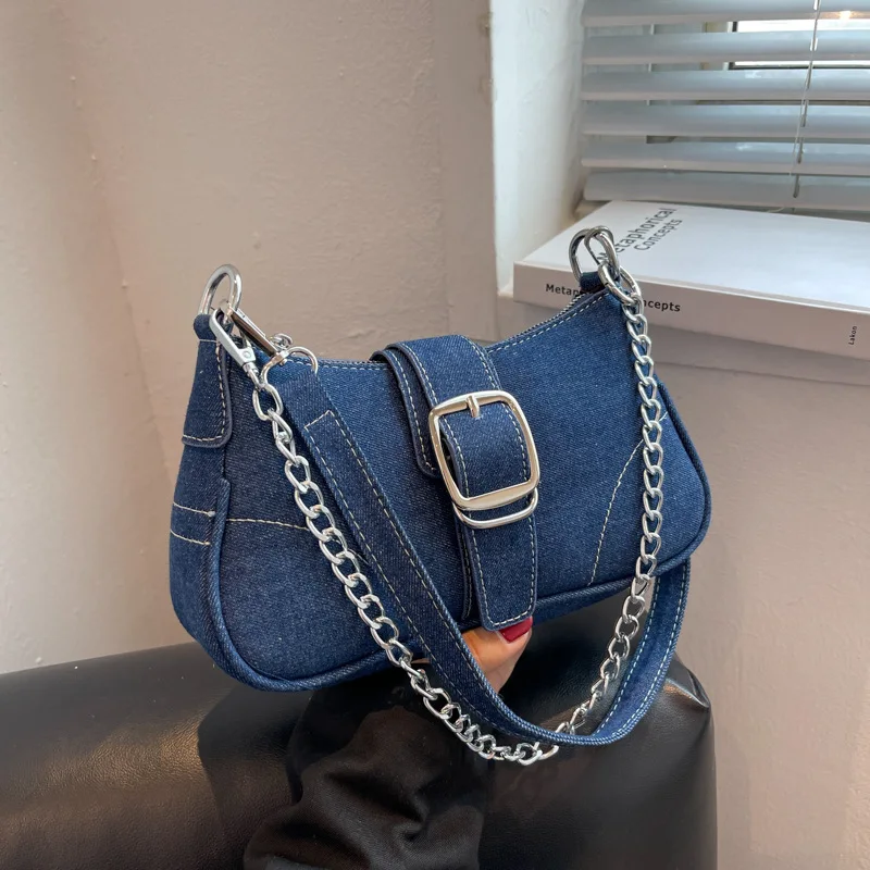 

Джинсовая сумка на плечо, женские сумки, модная трендовая дамская сумка-мессенджер, высококачественный кошелек под плечо, сумочка, женские сумки в стиле ретро