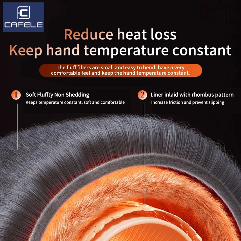 CAFELE универсальный чехол на руль пушистый теплый плюшевый автомобиля зиму