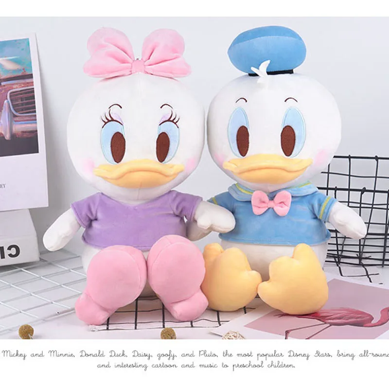 Плюшевые игрушки Disney Дональд Дак Маргаритка мультяшное животное Микки Минни