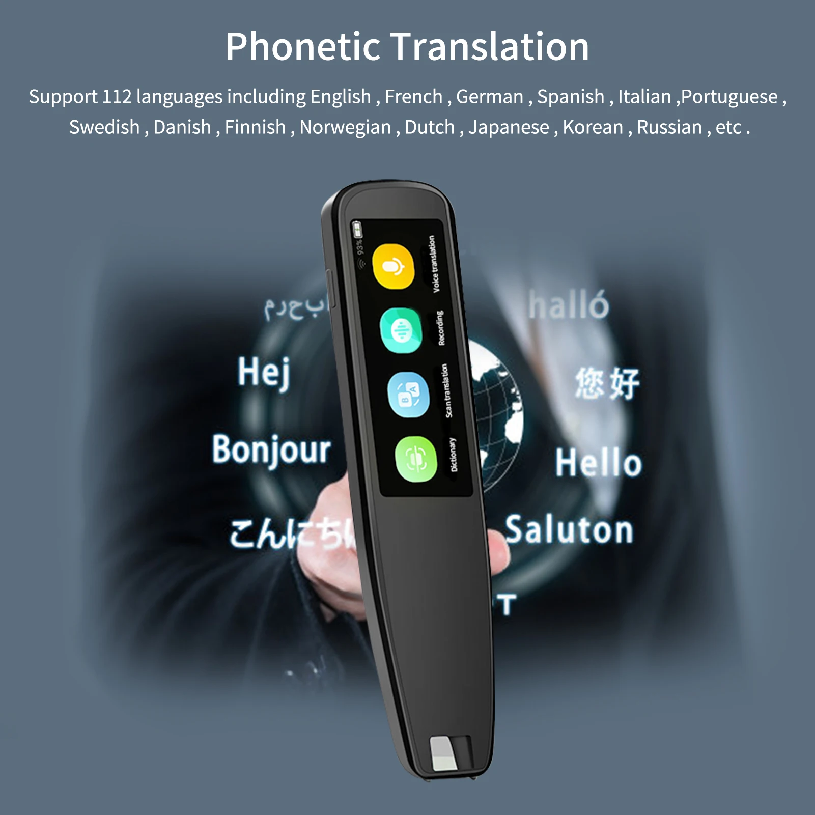 Usb-сканер для чтения текста 112 языков |