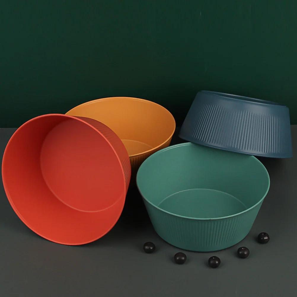 

4 Pcs Wear Resistant Food Bowl Ramen Soup Daily Use Lunch Accessory Salad Bowls Compact Convenient Noodle