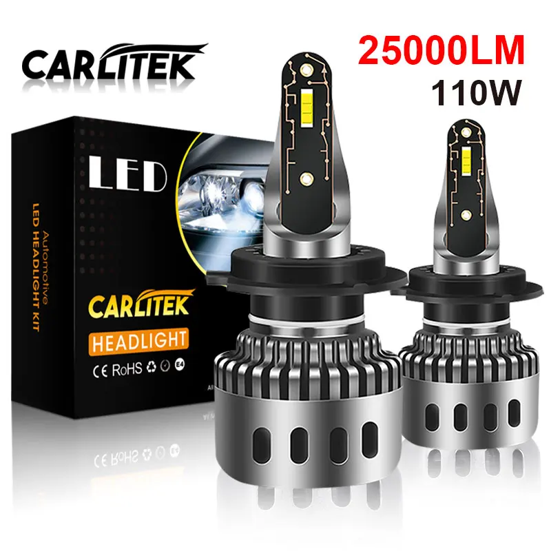 

H7 LED Canbus 20000LM Car Headlight Bulbs H11 LED H4 HB3 9005 9006 9012 LED Ultra Thin Diode PTF Vehicle 110W 6000K Auto Lights