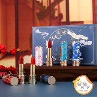 5 colors lipstick for women makeup cosmetics long lasting lip sticks female daily wedding banquet beauty make up gifts
