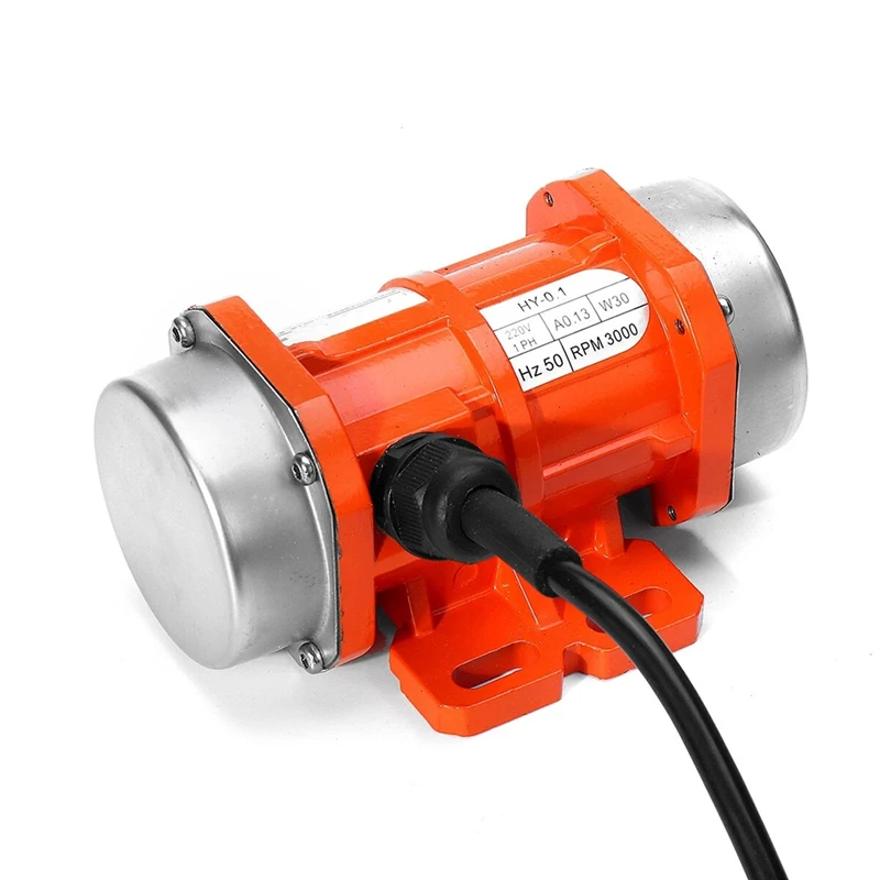 HOT-Concrete Vibrator Vibration Motor 30W 220V 3000Rpm Single Phase Aluminum/Motor Speed Controller