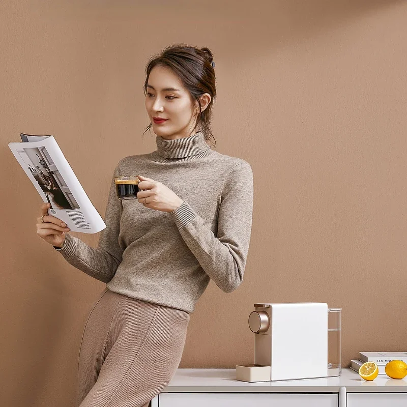 Капсульная кофемашина автоматическая компактная офисная кофеварка для эспрессо