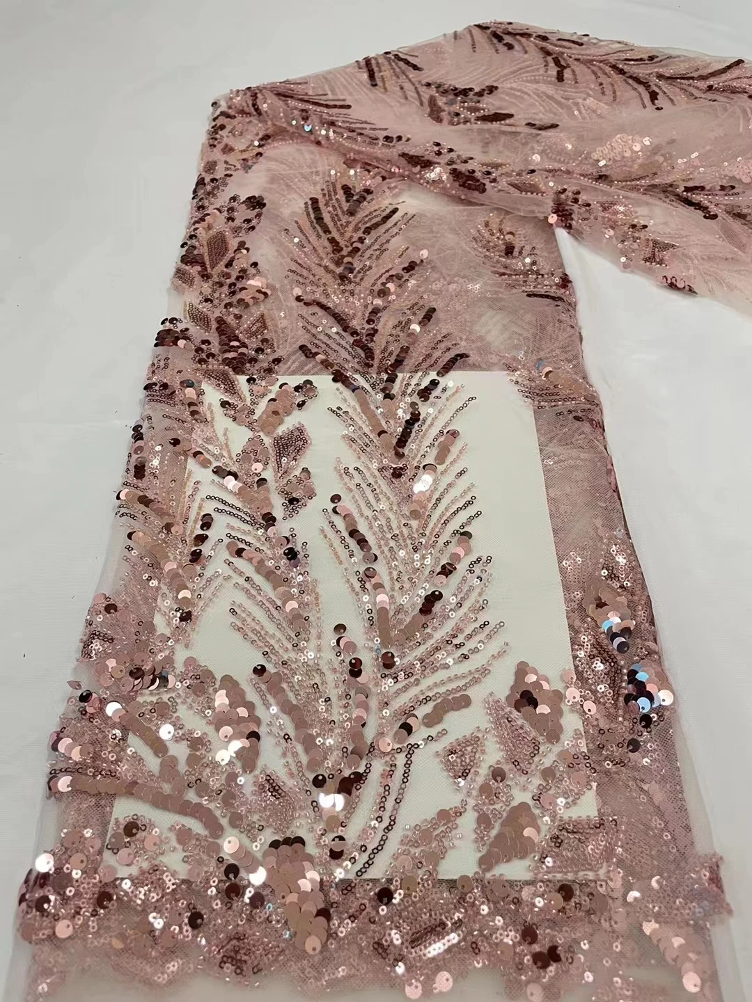 

Новое французское кружевное вышитое Сетчатое платье с бусинами и блестками, элегантное винтажное свадебное вечернее платье