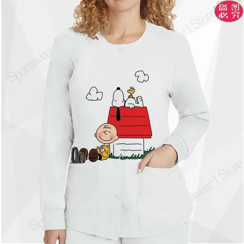 Кардиган зимняя одежда женская 2023 Новое поступление униформа медсестры куртка с