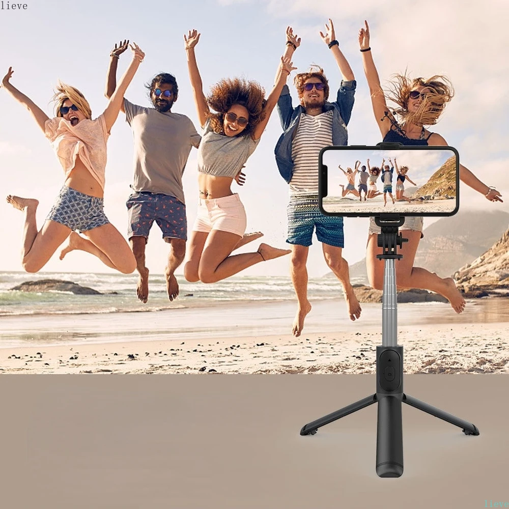 

New Portable Tripod Selfie Stick For MobilePhone Photo Taking Live Broadcast Chargable Bluetooth Remote Control Tripod StandPole