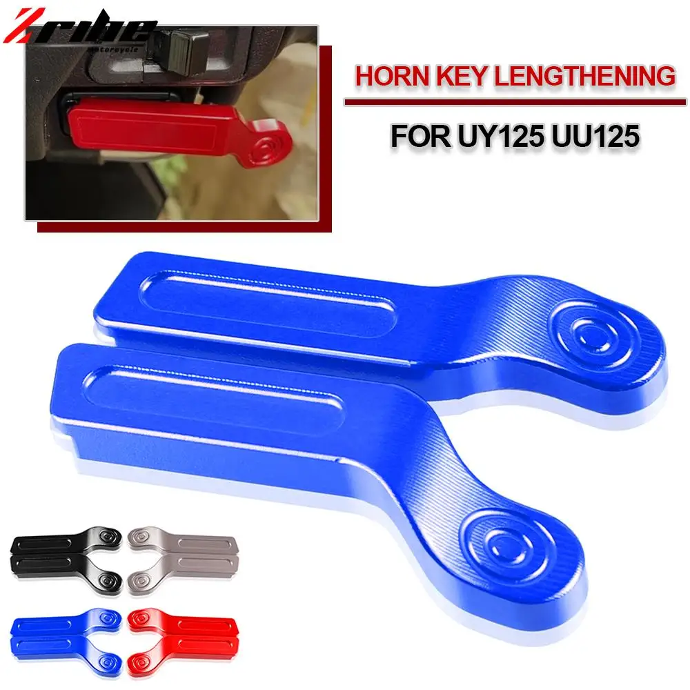 

Motorcycle Accessories CNC Aluminum Keyboard Lengthening Horn Button Extension For SUZUKI UY125 UY 125 UU125 UU 125 All Years