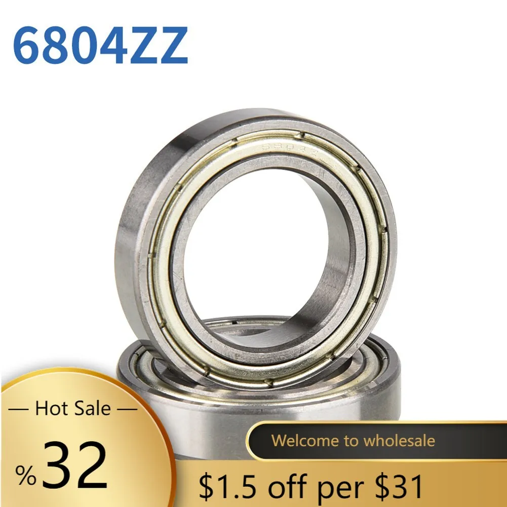 

2pcs Bike Bicycle Thin Section Bearings 61804/6804-ZZ 20x32x7mm Thin-walled Ball Bearings Cycling Components Bicycle Accessories