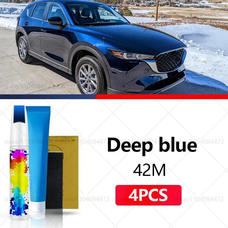 

Ручка для ремонта автомобильной краски для Mazda CX-3 2015-2025 годов, аксессуары для ремонта царапин, 4 шт., белый, 51 К, синий, 42 м, серебристый, 45P, черный, 41 Вт, красный