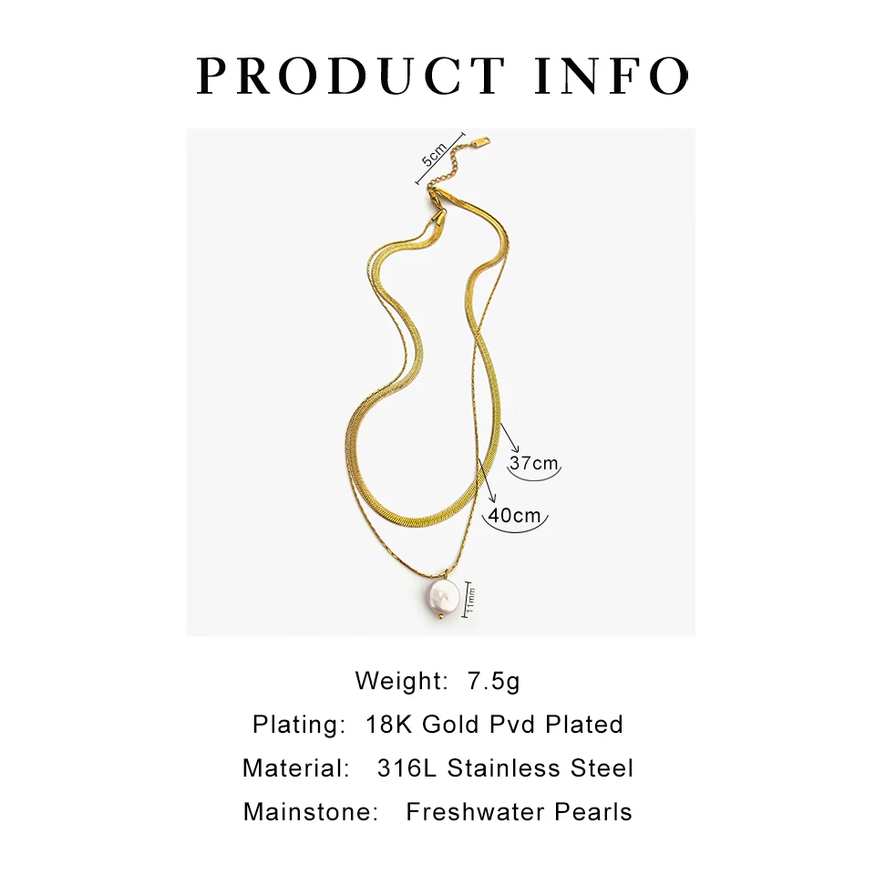 Женское ожерелье Peri'sbox из нержавеющей стали