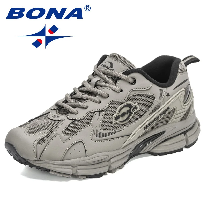BONA 2022 New Designers Running Shoes Men Sneakers Sport Shoes Outdoor Breathable Athletic Shoes Man Training Jogging Footwear