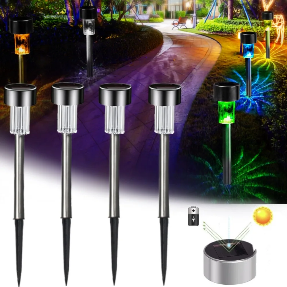 

Светодиодная лампа на солнечной батарее, ландшафсветильник водонепроницаемый светильник для внутреннего двора, дорога, тропа, уличное укр...