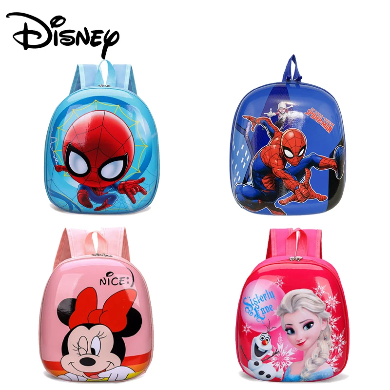 

Disney Marvel Backpacke Children's Spiderman Mickey Minnie Bacpack for Kindergarten Boys Girls Cartoon Cute Eggshell School Bag
