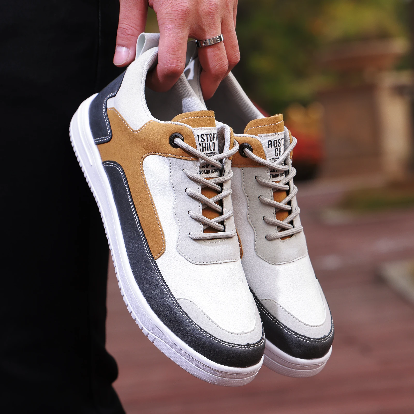 

Men Shoes 2022 New Fashion Sneakers For Men Leather Shoes Comfort Lightweight Casual Shoes Outdoor Walking Footwear Plus Size 46