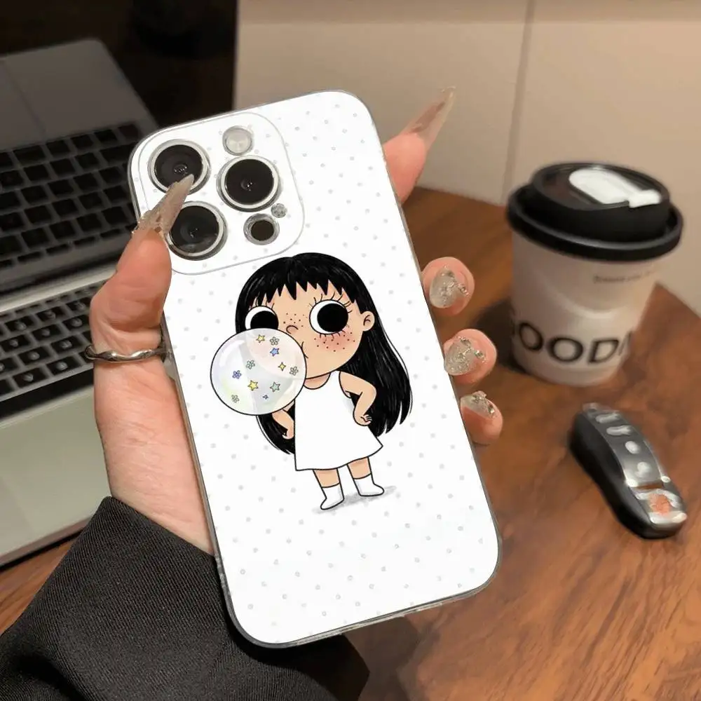 Фото Милый прозрачный мягкий чехол Yuy Kawaii для iPhone 15, 12, 14, 16, 17, 13 Plus, 11 Pro Max, 13 Pro №3
