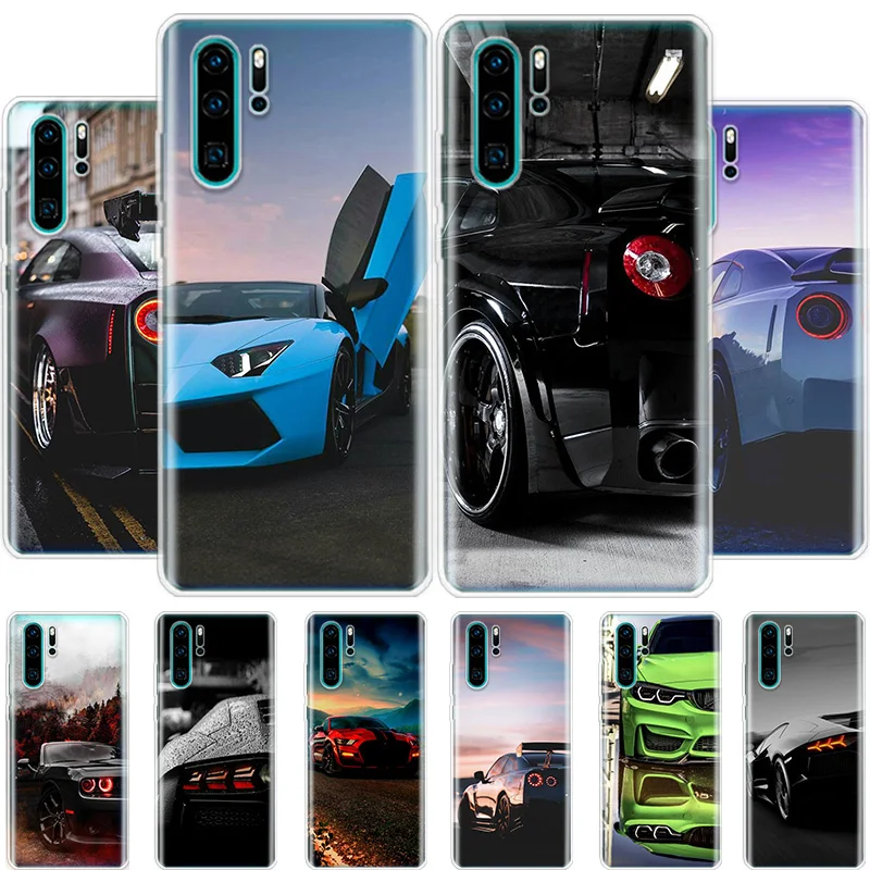 

Sports car Phone Case For Huawei Honor 50 20 Pro 10i 9 Lite 9X 8A 8S 8X 7S 7X 7A P Smart Z 2021 Y5 Y6 Y7 Y9 Cover Soft