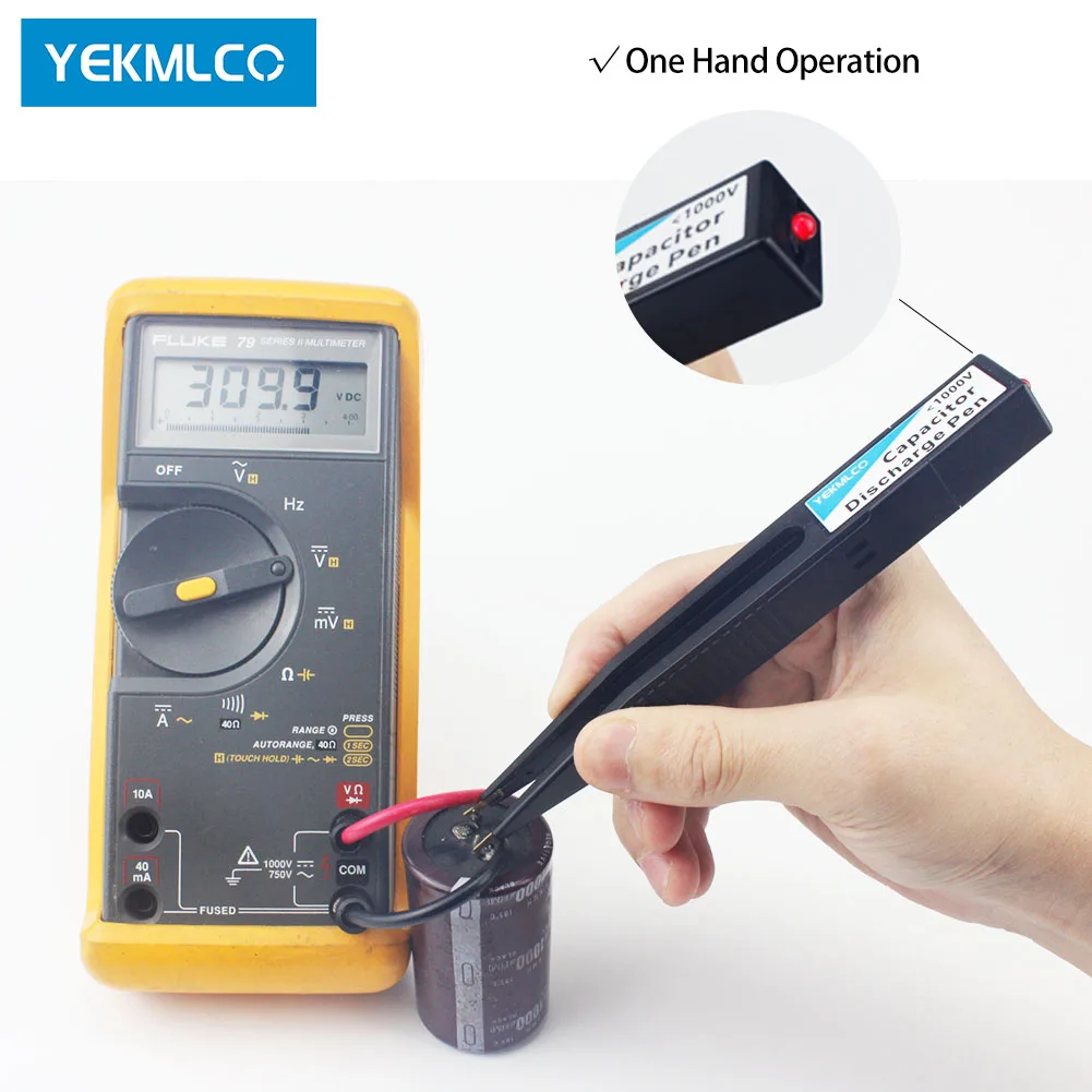 Конденсатор YEKMLCO ручка разряда быстрая разрядка высокое напряжение 1000 В