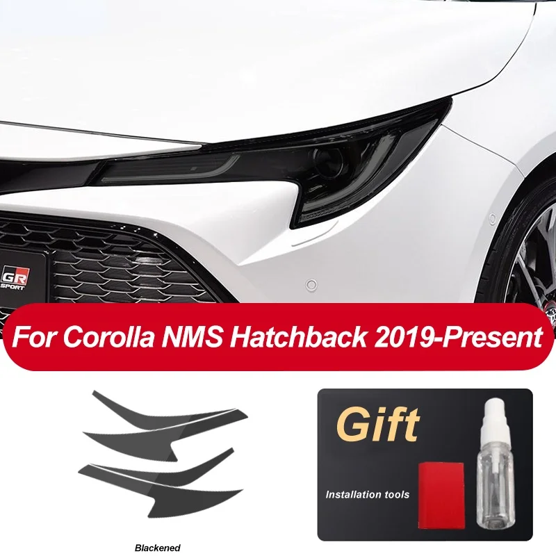 

Защитная пленка для автомобильных фар Toyota Corolla E210 2019 2020 NMS 2014-2018, аксессуары для фар, Прозрачная черная наклейка из ТПУ