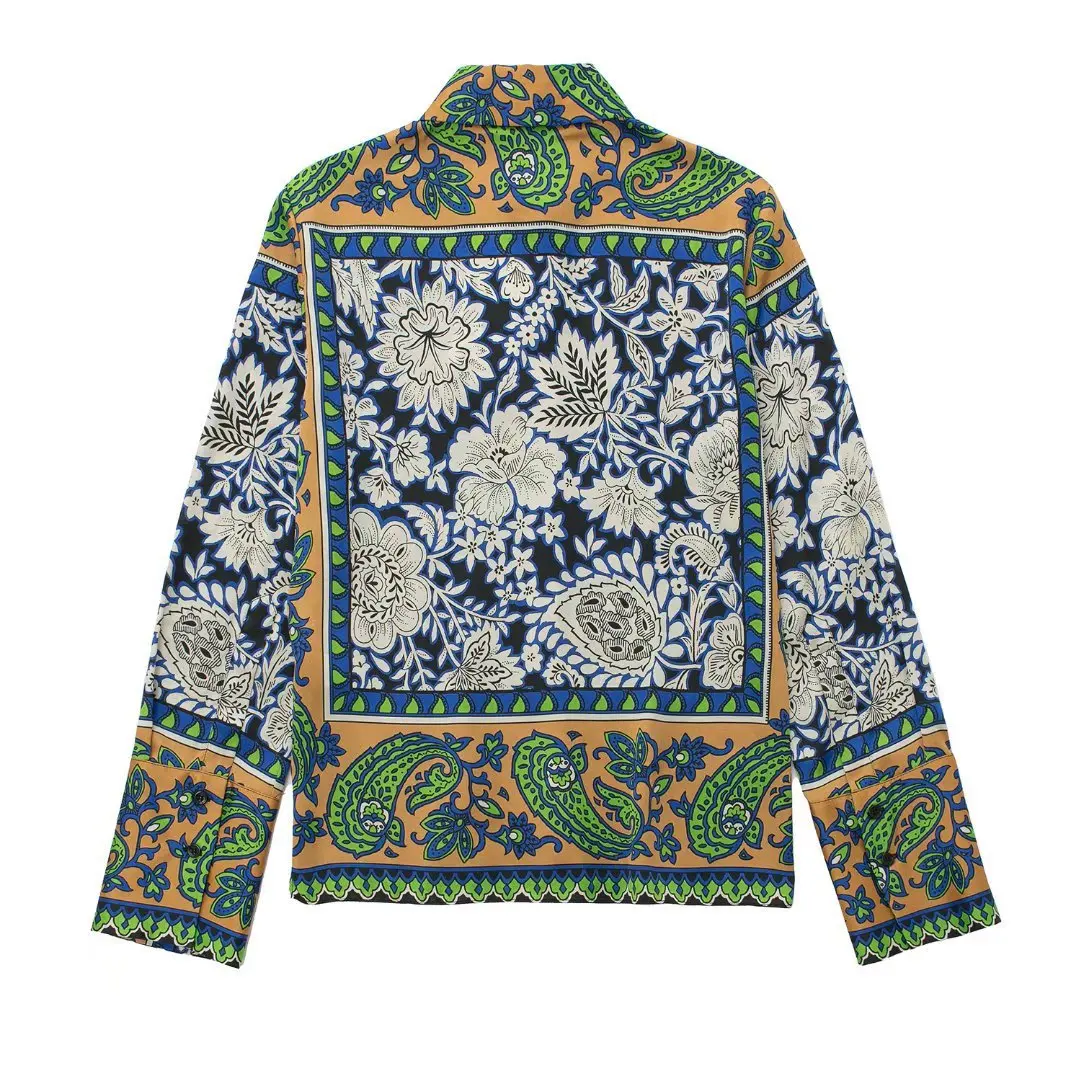 Fashion Women's Print Pajama Set 2 Pieces with Pants Spring Ladies Sleepwear Long Sleeve Pijama Women Can Be Wear Outside 2023