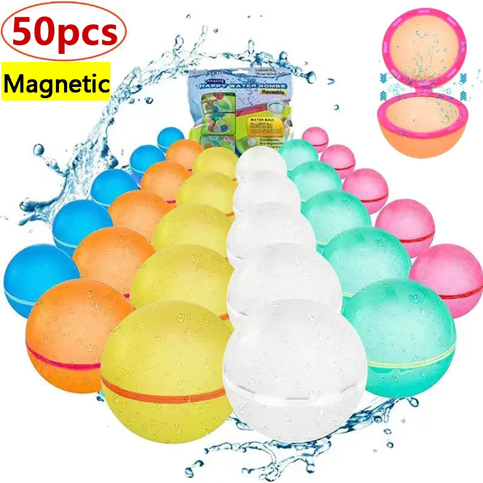 Магнитные многоразовые водяные шары быстрозаполняемый самозапечатывающийся