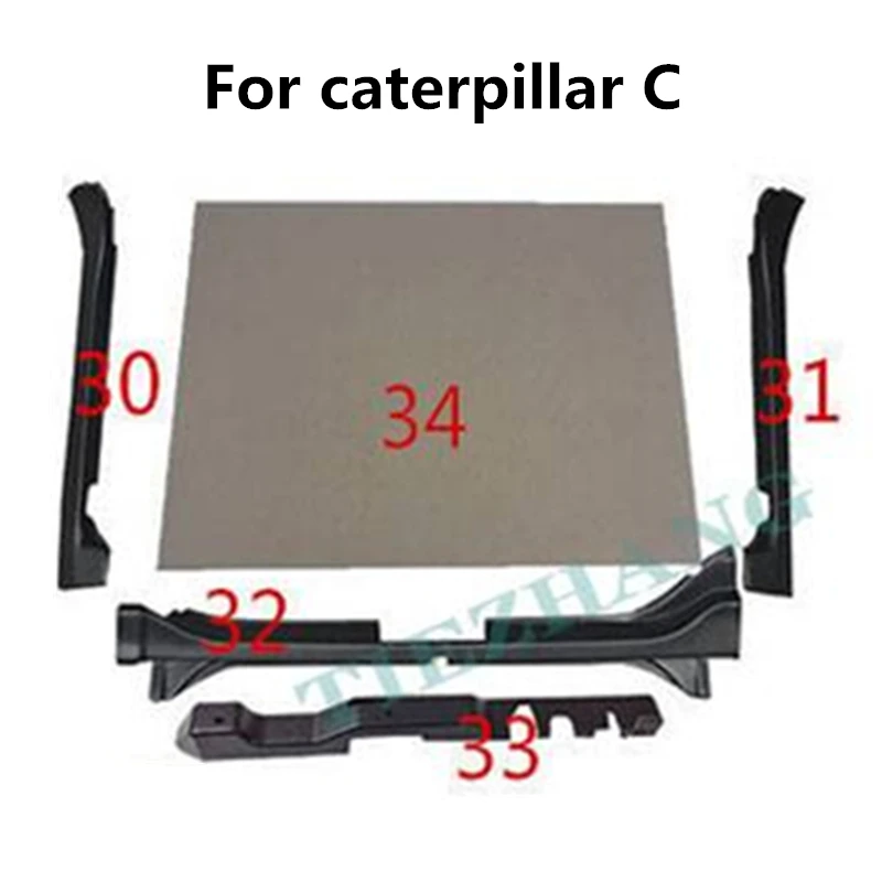 

For Caterpillar 312C 320C 330C 345C Cab Interior Trim Panel Right Boom Interior Trim Panel Control Cover Ceiling