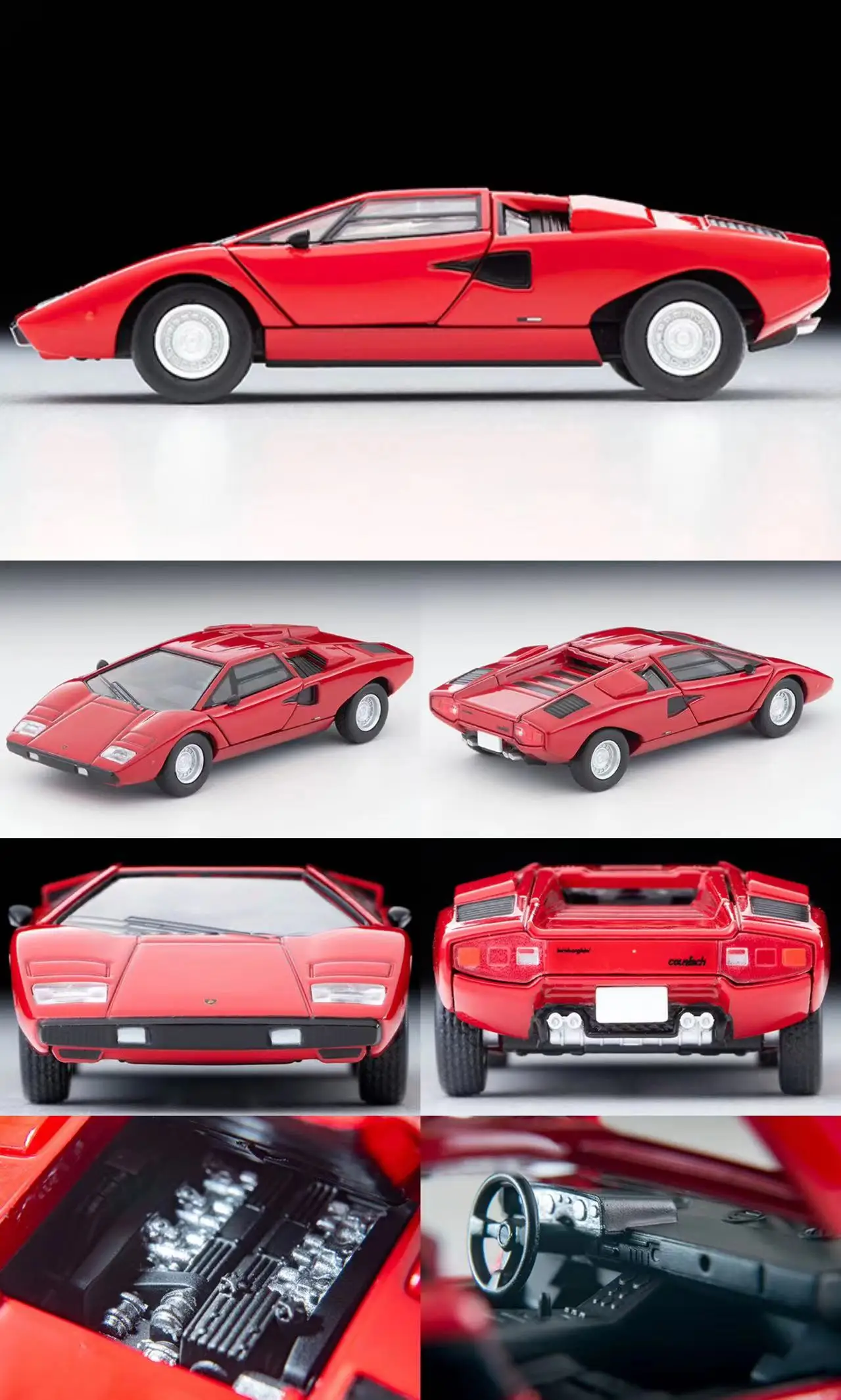Tomytec Tomica TLV 1/64 LV-N Countach LP400 коллекционные модели автомобилей из литого сплава