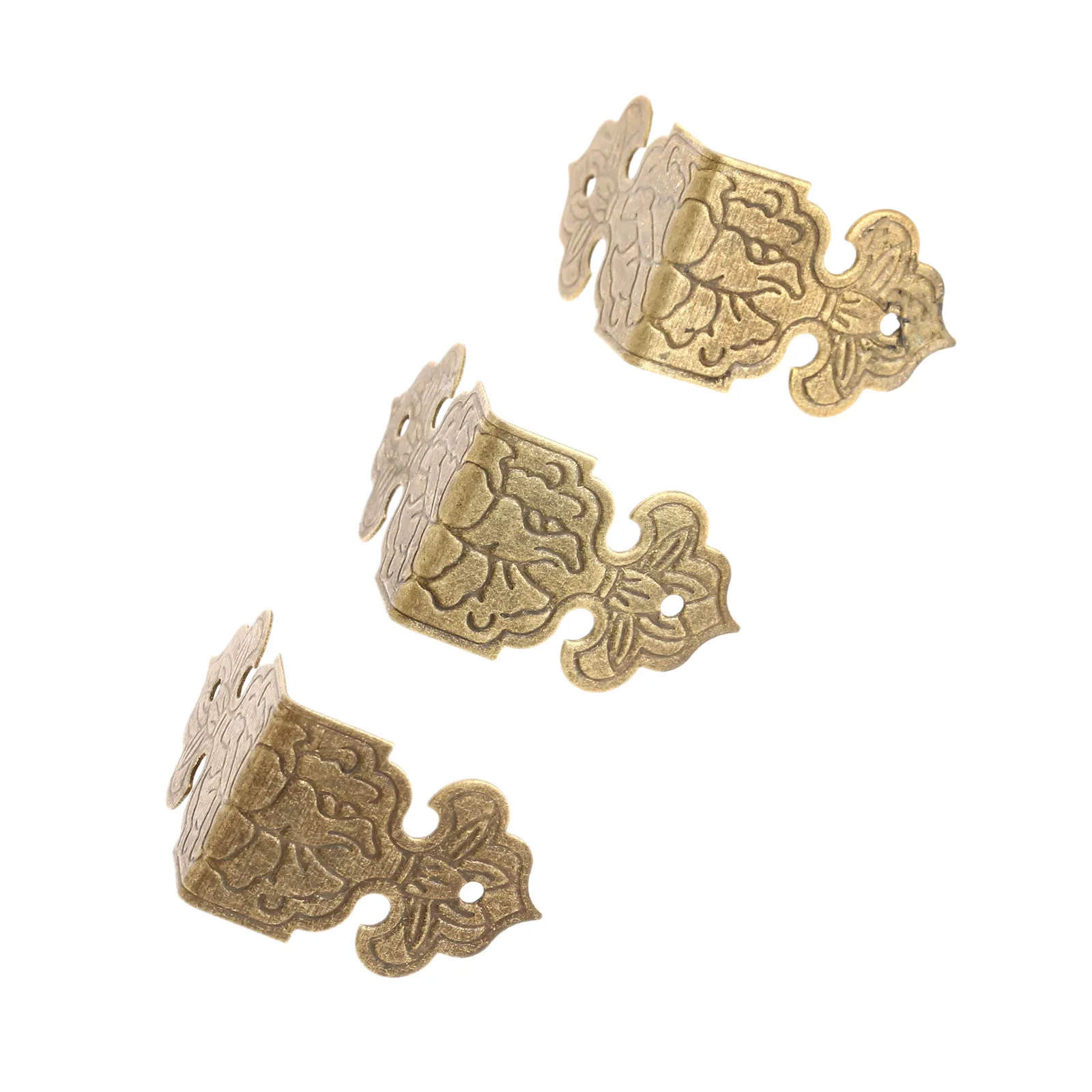 

12 шт. декоративный Железный угловой кронштейн для мебели в деревянной коробке протектор для углов декоративный карниз фитинги