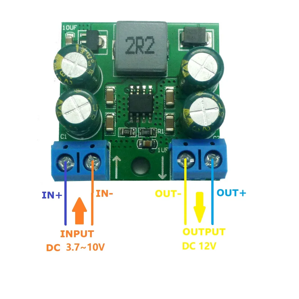 

High-Power DC-DC Step-Up Boost Module 60W DC 3.7-20V to 5V 6V 9V 12V 15V 24V Step-Up Boost Converter Module