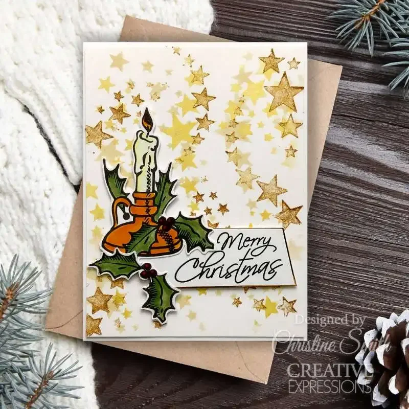 Винтажные рождественские штампы и трафареты фотографические украшения тиснение