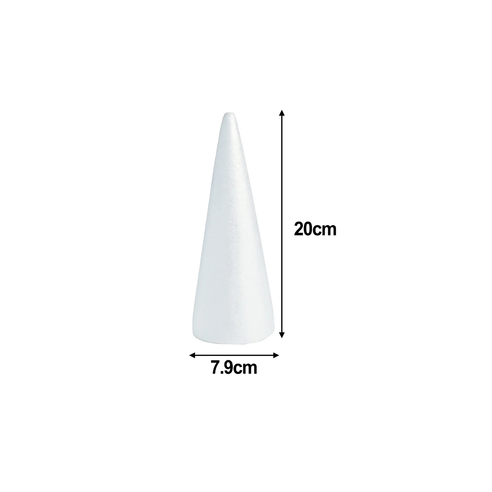 

Styrofoam Foam White Cone For Crafts DIY Painting Christmas Tree Table Flower Arrangement Props Wedding Party Ball Desktop Decor