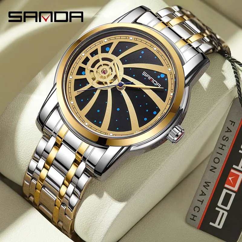

New SANDA 7004 Business Men's Watch Fashion Luminous Waterproof Automatic Mechanical Watch Luxury Personality Religio Masculino