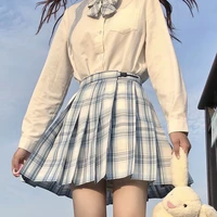 women pleated skirts japanese school uniform high waist sexy cute mini plaid skirt summer jk uniform students clothes 17 color