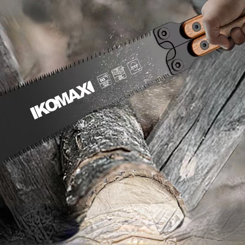 

Double-Sided Folding Saw Household Small Handheld Saw Garden Outdoor Sawing Artifact Hand Saw Carpenter's Wood Sa Fast Saw