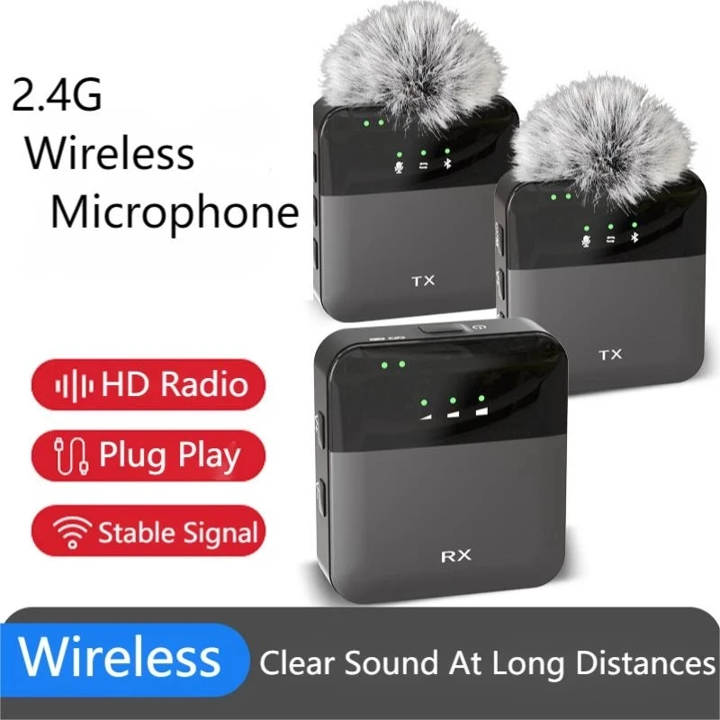 

Беспроводной квадратный петличный микрофон K62, передача данных 20 м, записывающий мини-микрофон для iPhone, Android, камеры, ноутбука