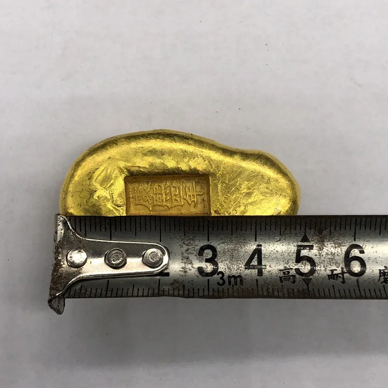 Коллекция древних монет Антикварный Daqing Kangxi Year Тыква Золотой слиток