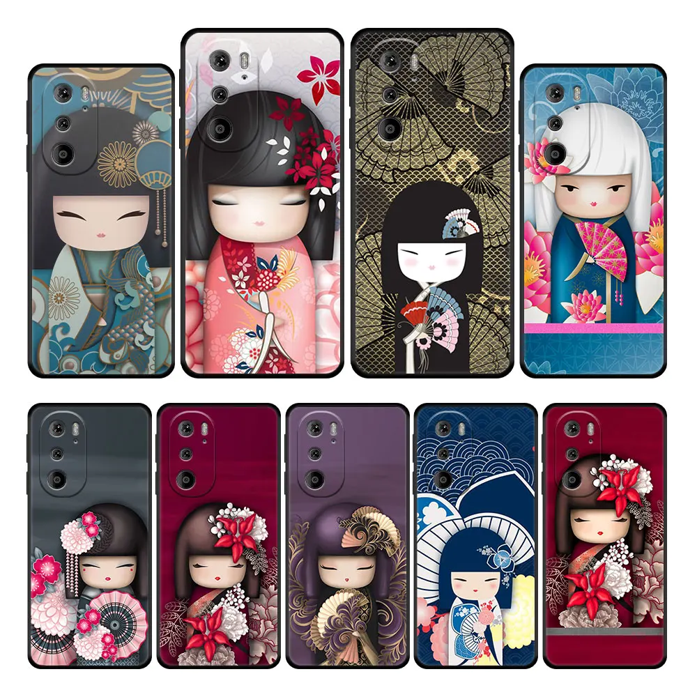 

Coque Black Case Coque for Moto G51 5G G31 G71 Edge 20 30 Pro G30 G22 G60 X30 S30 G200 One Celular Kimmidoll Dolls