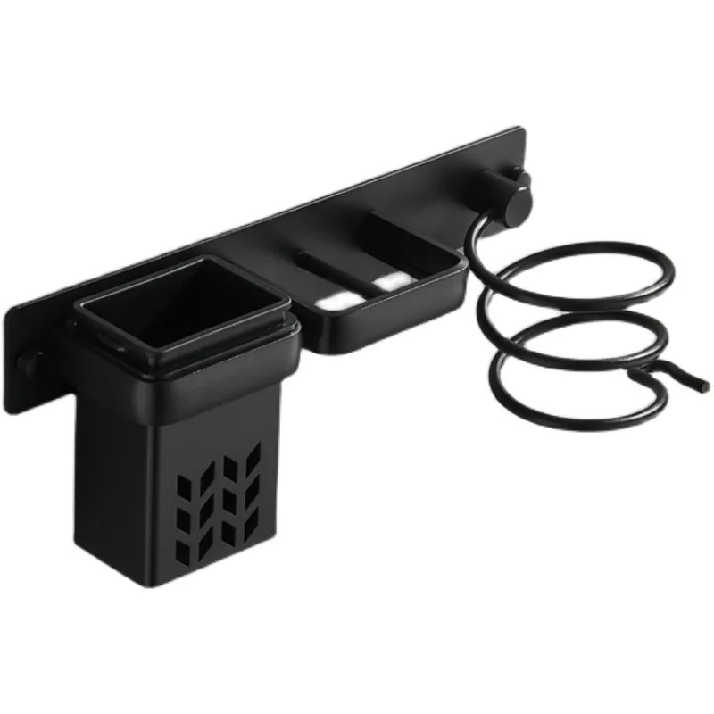 

Ящик для хранения инструментов для укладки волос, Многофункциональный компактный держатель с заглушкой и полкой для хранения