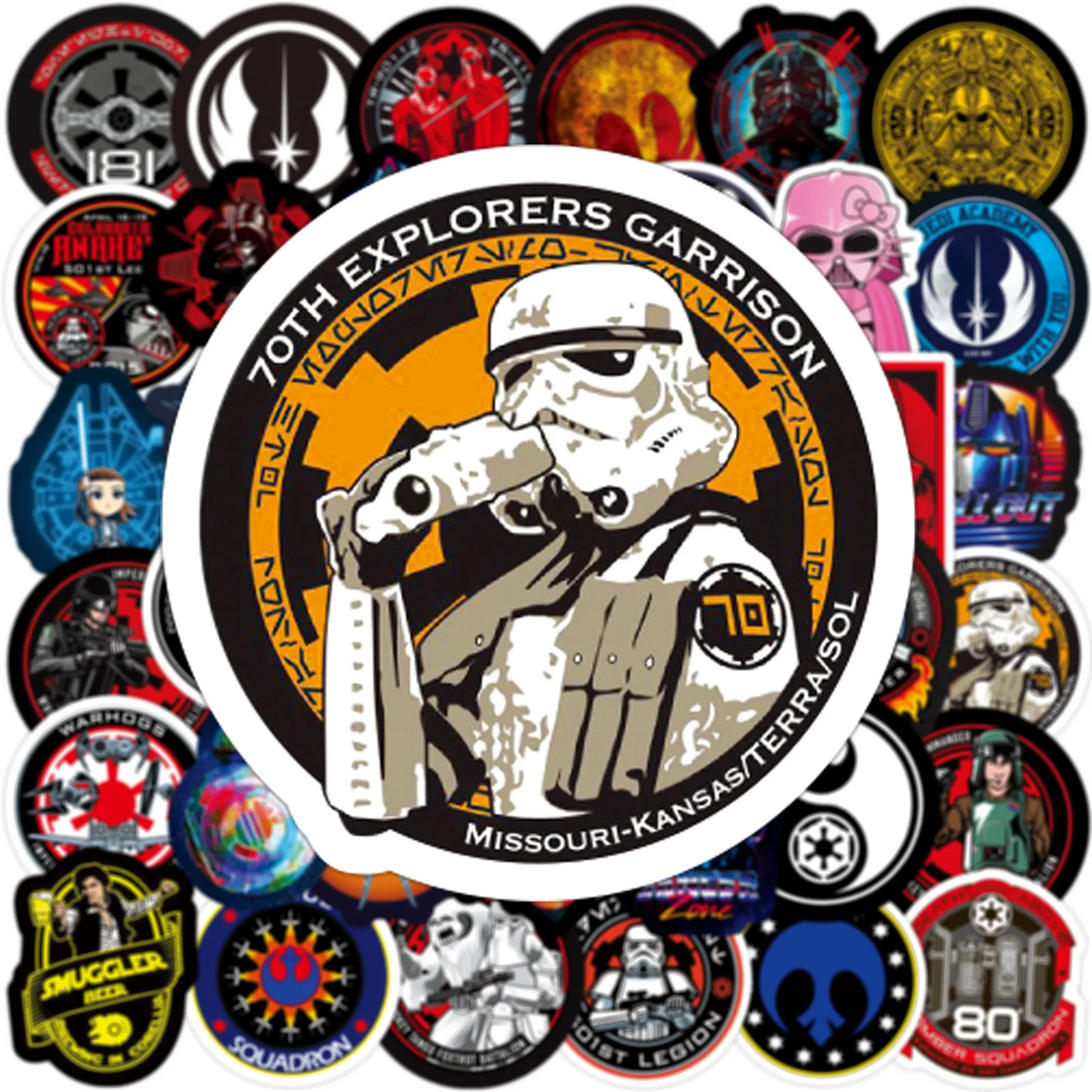 

50 Pieces of New Anime Stickers Star Wars Suitcase Laptop Skateboard Waterproof Scrapbook Decoration Tags Kids Gift