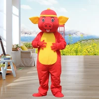 pig mascot costume cosplay fursuit adult wear walking doll headgear plush stuffed animal costume