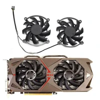 100 tested new 1 pair video graphics card cooling fan for gtx1060 geforce 1070 1060 gaming graphics card fan