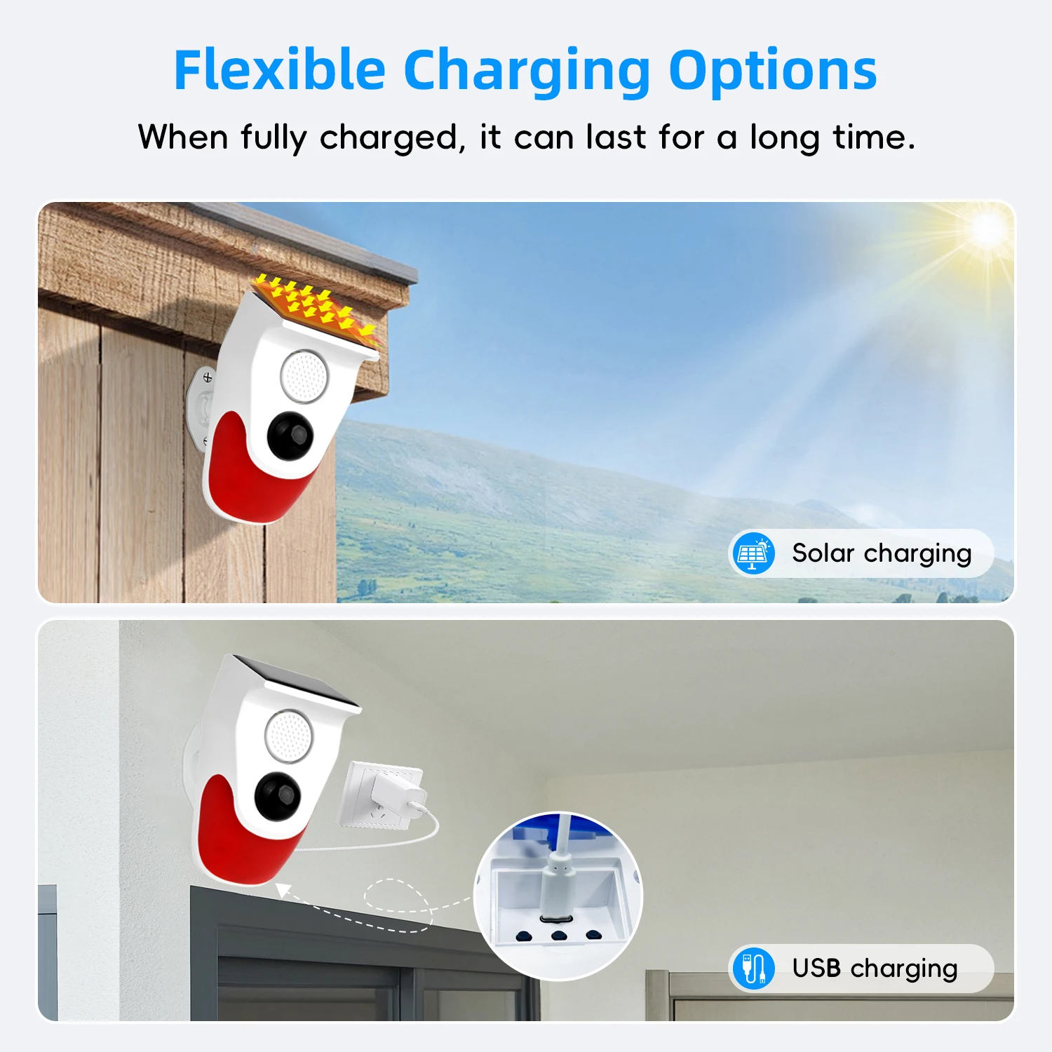 Наружный Датчик Движения На Солнечной Энергии Детектор Сигнализации С Внешней